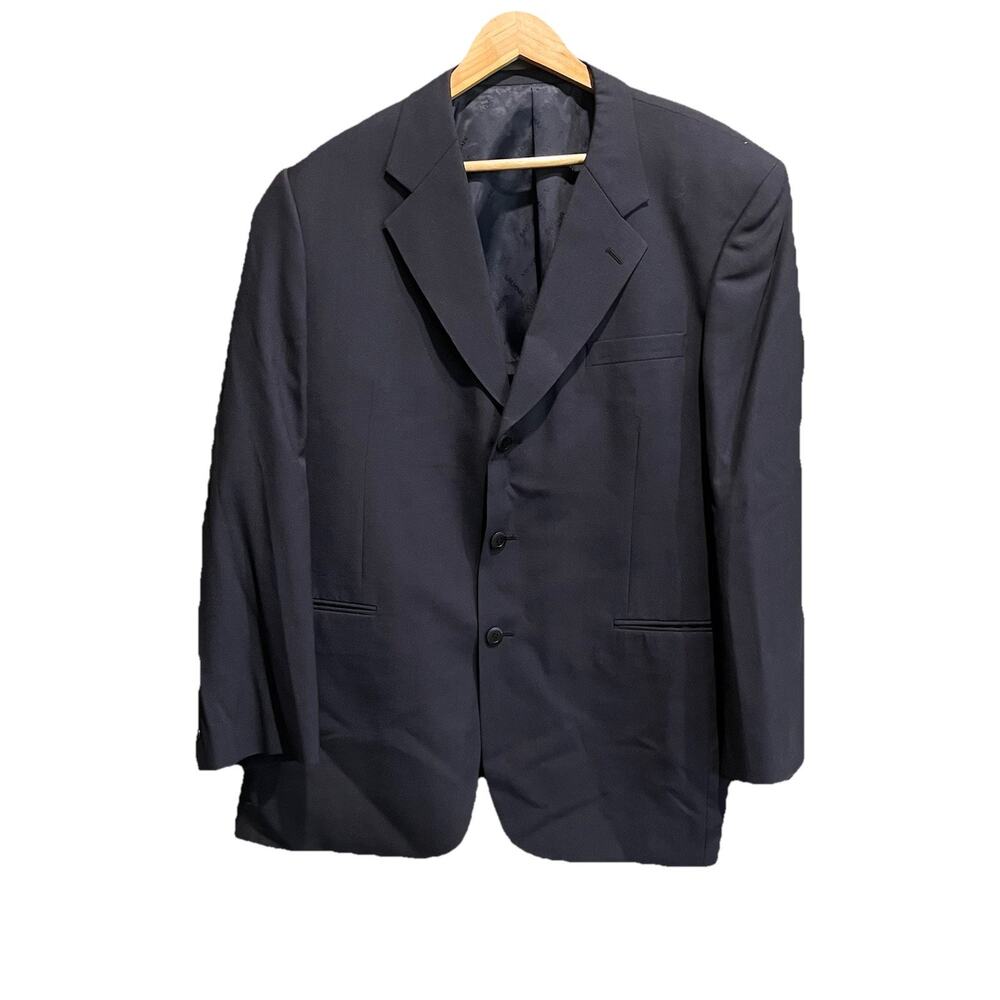 Balmain Paris Black Three Button Men's Blazer Size‎ 108 cm-96 cm-180 cm